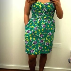 GAP - Floral Strapless Dress with Pockets